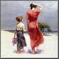 Pino Daeni - Impression oil painting.